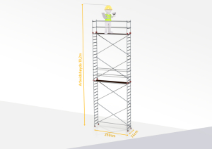 Rullestillas 8,2m-10,2m