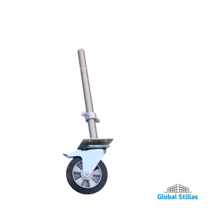 Hjul KPE-ALGE gummi m/brems Hjul KPE-ALGE gummi m/brems